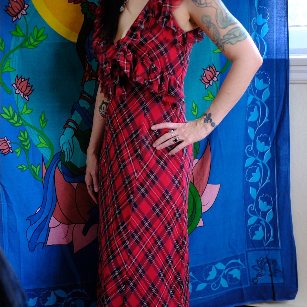 Plaid Maxi Dress